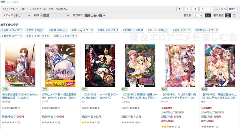 FANZA�̒ʔ̂̃G���A�j��